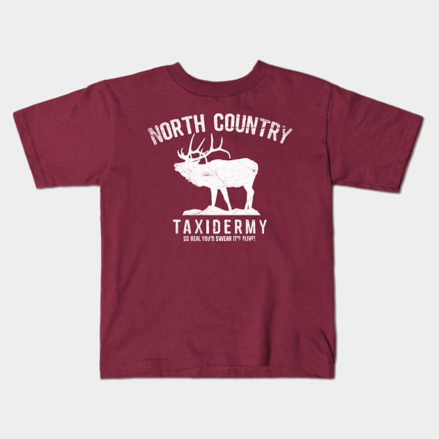 North Country Taxidermy Kids T-Shirt by MindsparkCreative